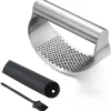 Stainless Steel Garlic Press – Easy Kitchen Crusher