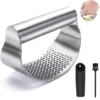 Stainless Steel Garlic Press – Easy Kitchen Crusher