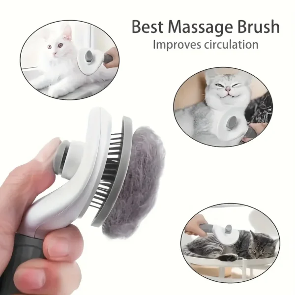 Pet Hair Removal Comb for Effortless Grooming of Dogs and Cats