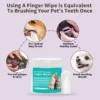 Pet Teeth Cleaning Finger Covers Wet Wipes Dog and Cat Oral Cleaning