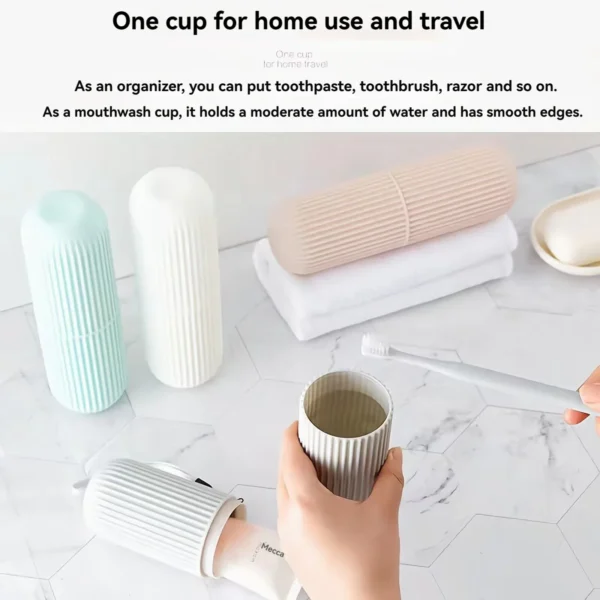 Travel Toothbrush Case - Portable Toothbrush & Toothpaste Holder