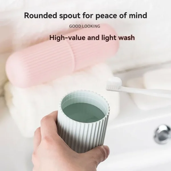 Travel Toothbrush Case - Portable Toothbrush & Toothpaste Holder