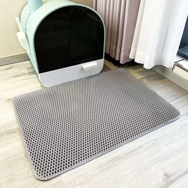 Large Cat Litter Mat – Easy Clean Double-Layer Litter Catcher