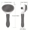 Pet Hair Removal Comb for Effortless Grooming of Dogs and Cats