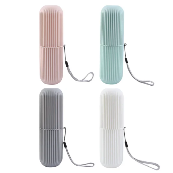 Travel Toothbrush Case - Portable Toothbrush & Toothpaste Holder