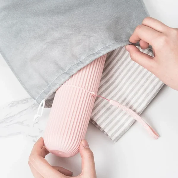 Travel Toothbrush Case - Portable Toothbrush & Toothpaste Holder