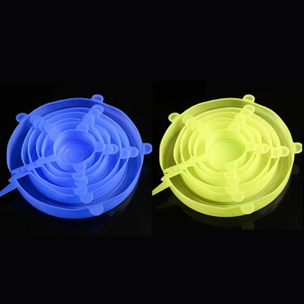 Silicone stretch food covers reusable food lids